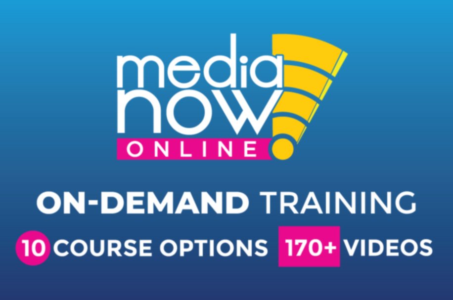 Media Now Online learning offers 10 courses and 170 videos